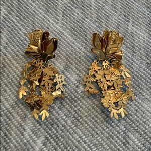 Floral 14k Gold Earrings
